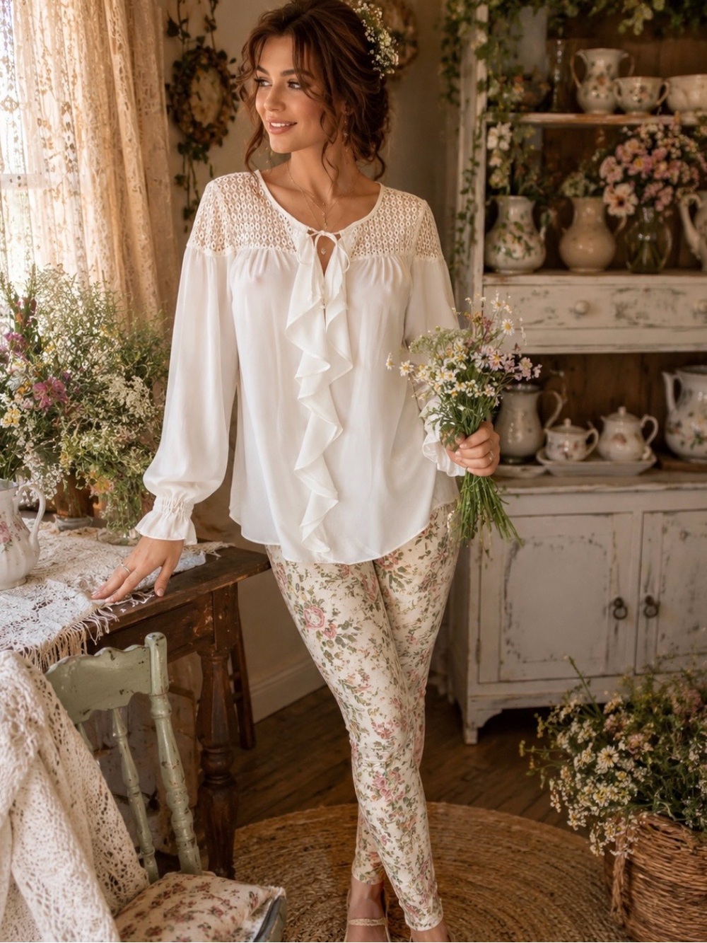Relativity brand sheer white top. NWT